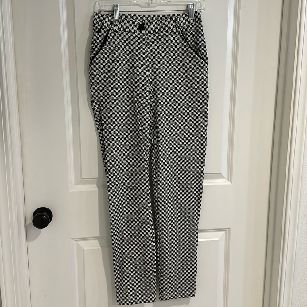 Betabrand Catstooth Dress Pant Yoga Pants